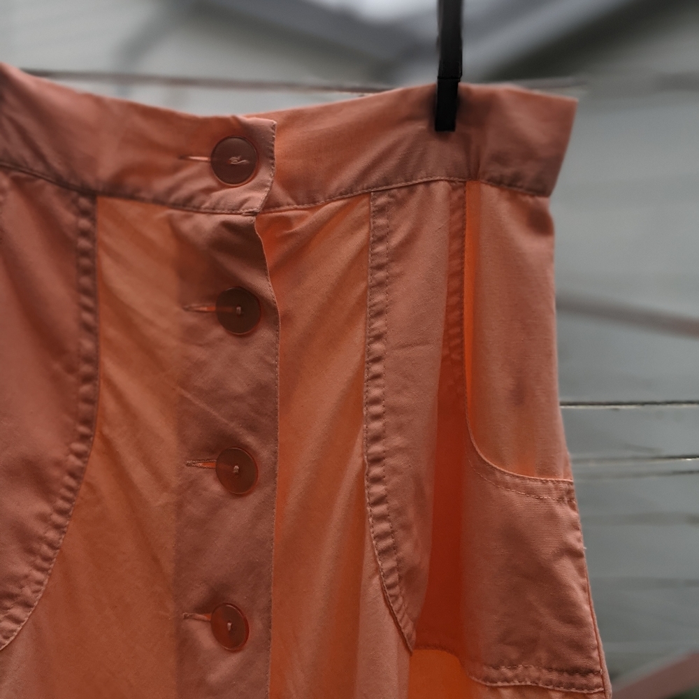 Vintage Peach Full Midi Skirt - Picture 3 of 8